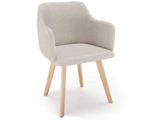Chaise style scandinave matelassée