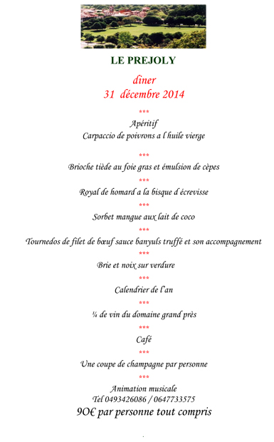 MENU DU TERROIR A 95 FRANCS (14,48)