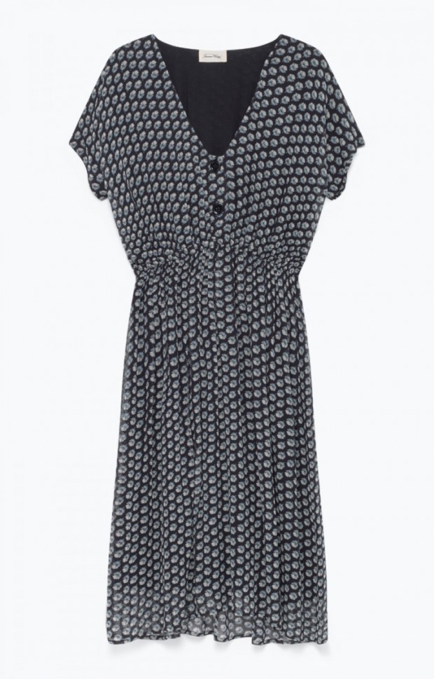 robe vintage col V