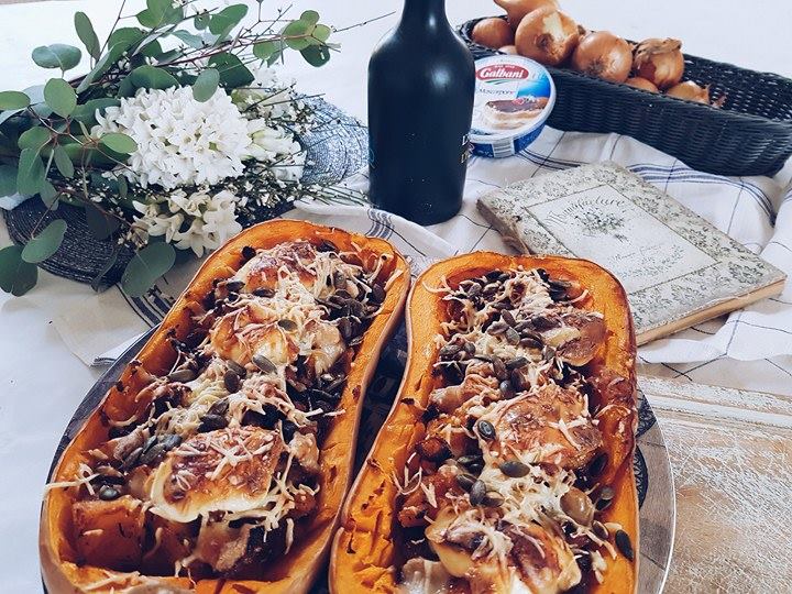 Butternut farcie au bon goût d’Italie | recettes butternut farcie au mascarpone