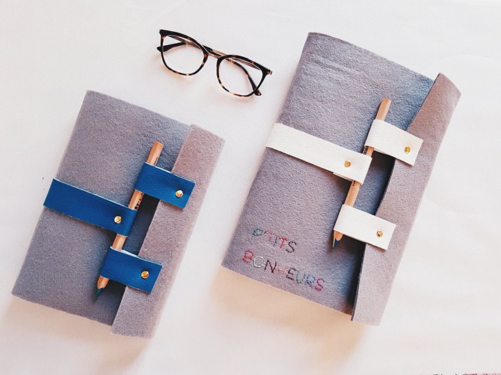 Tuto : réaliser une couverture pour bullet journal en feutrine couverture pour bullet journal