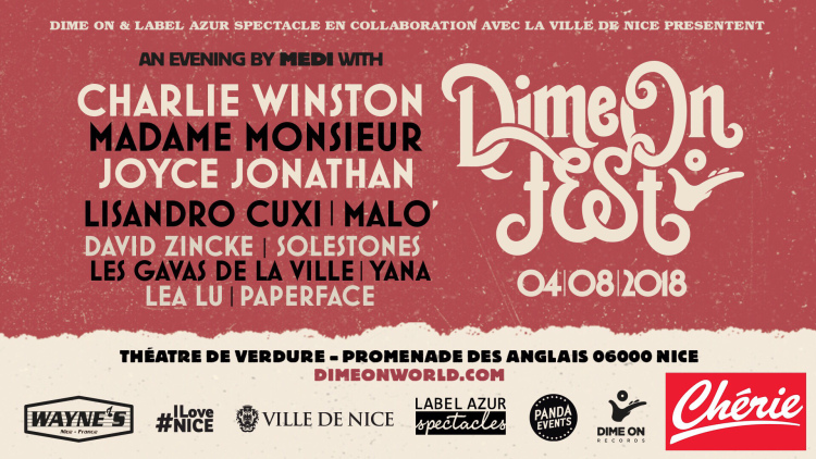 Gagnez vos places pour Dime on Fest le 4 août 2018 avec Chérie Côte d’Azur dime_on_fest