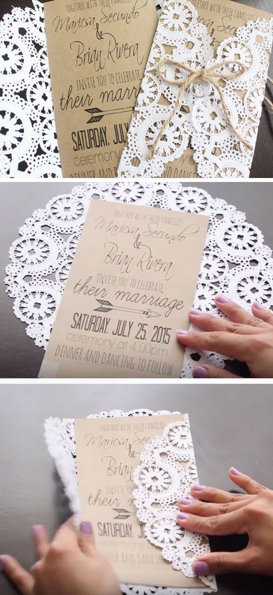8 idées pour votre faire part de mariage | DIY faire-part-mariage-dentelle