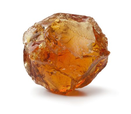 63254976 - single piece of gum arabic on white background