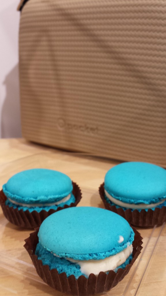 macarons bleus