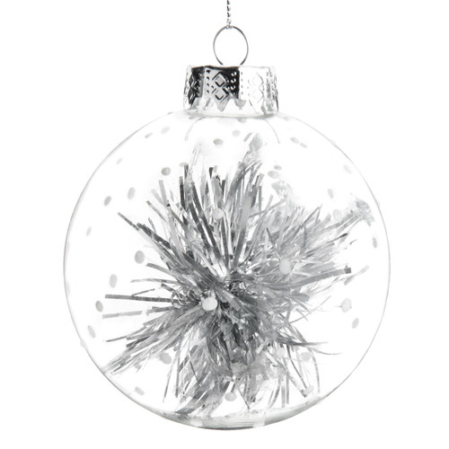 oule de noel guirlande argent