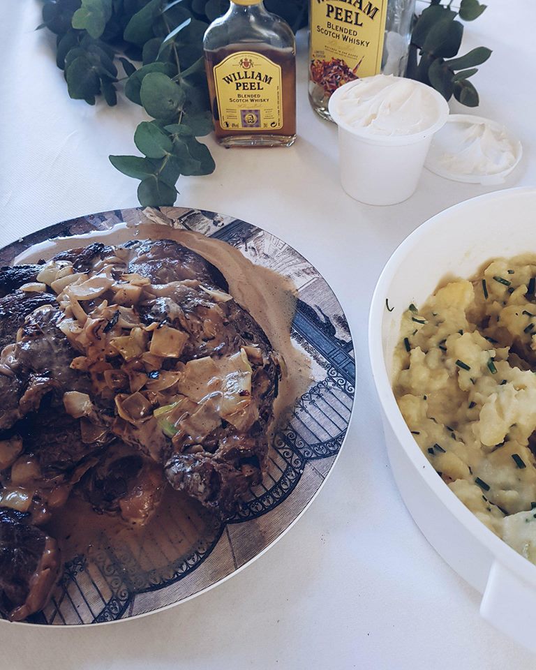 Faux-filet au whiskey et champ irlandais | Recettes recette-faux-filet