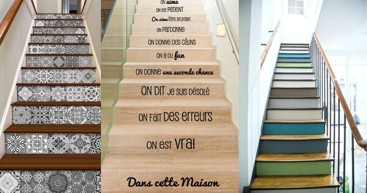 Comment relooker un escalier ? 5 idées trouvées sur pinterest relooker-escalier-bois-metallique